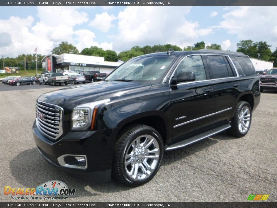 2016 GMC Yukon SLT 4WD Onyx Black / Cocoa/Dune Photo #1