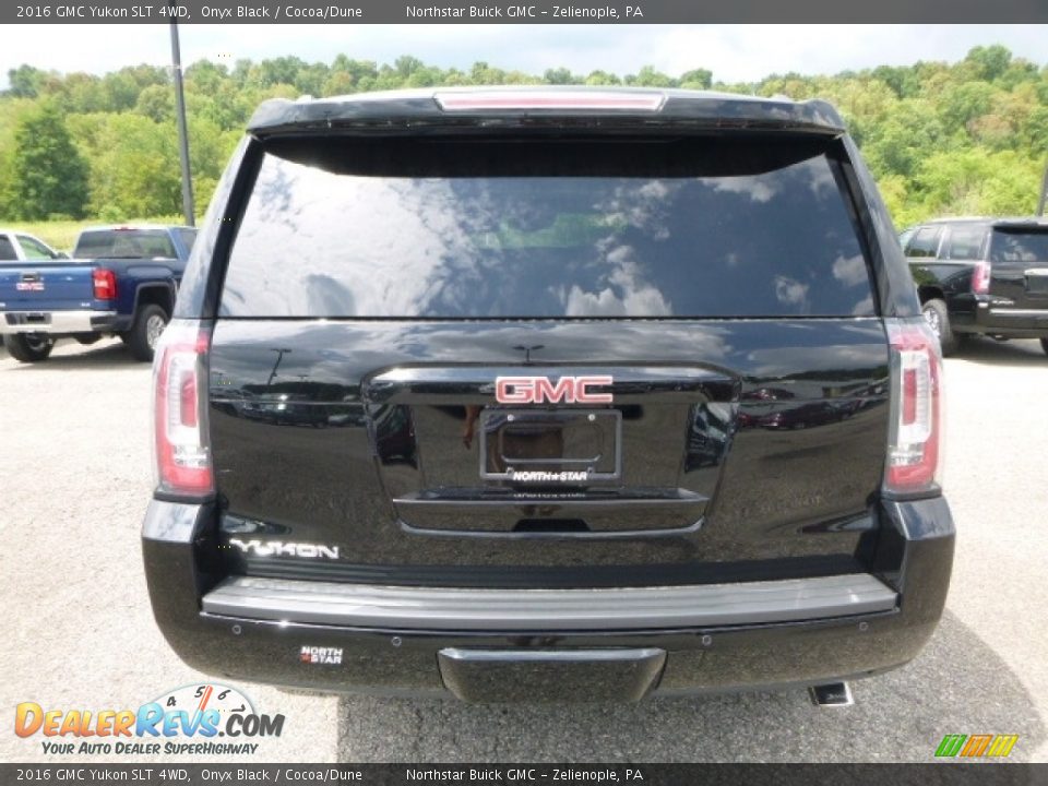 2016 GMC Yukon SLT 4WD Onyx Black / Cocoa/Dune Photo #4
