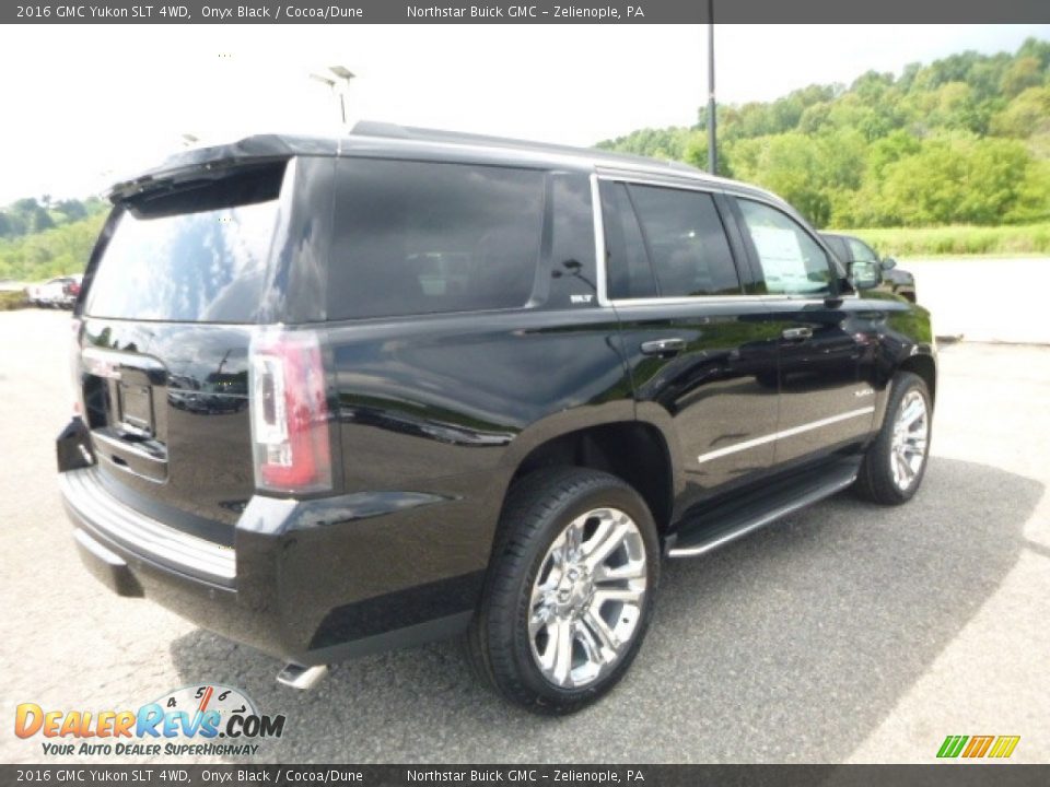 2016 GMC Yukon SLT 4WD Onyx Black / Cocoa/Dune Photo #5