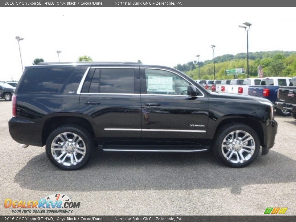 2016 GMC Yukon SLT 4WD Onyx Black / Cocoa/Dune Photo #6