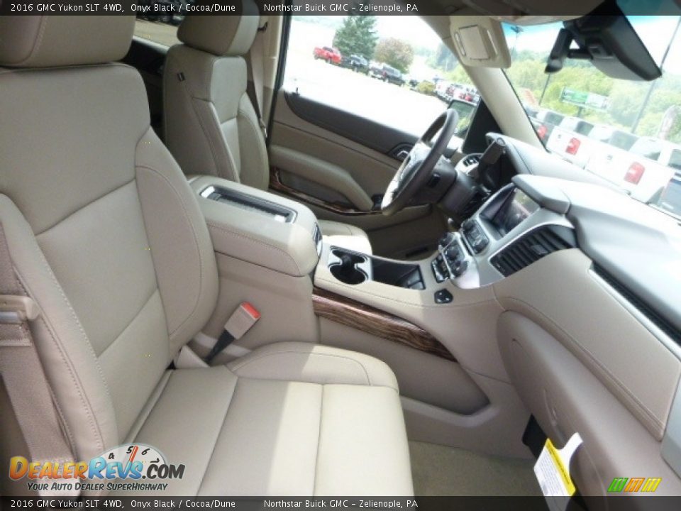 2016 GMC Yukon SLT 4WD Onyx Black / Cocoa/Dune Photo #9