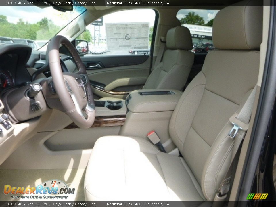 2016 GMC Yukon SLT 4WD Onyx Black / Cocoa/Dune Photo #14