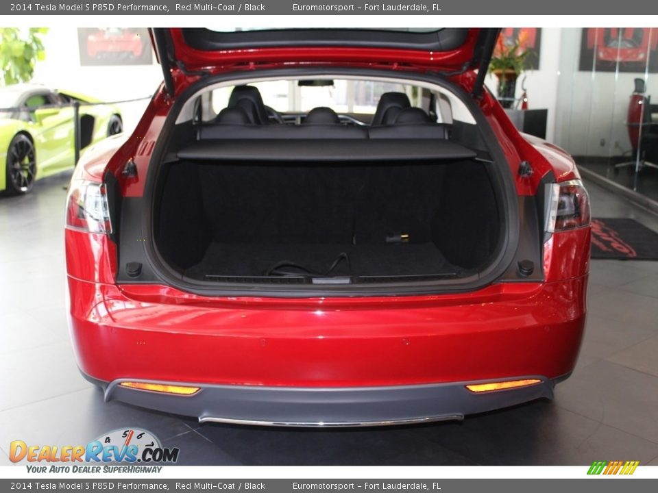 2014 Tesla Model S P85D Performance Red Multi-Coat / Black Photo #22