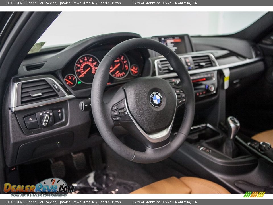 2016 BMW 3 Series 328i Sedan Jatoba Brown Metallic / Saddle Brown Photo #6