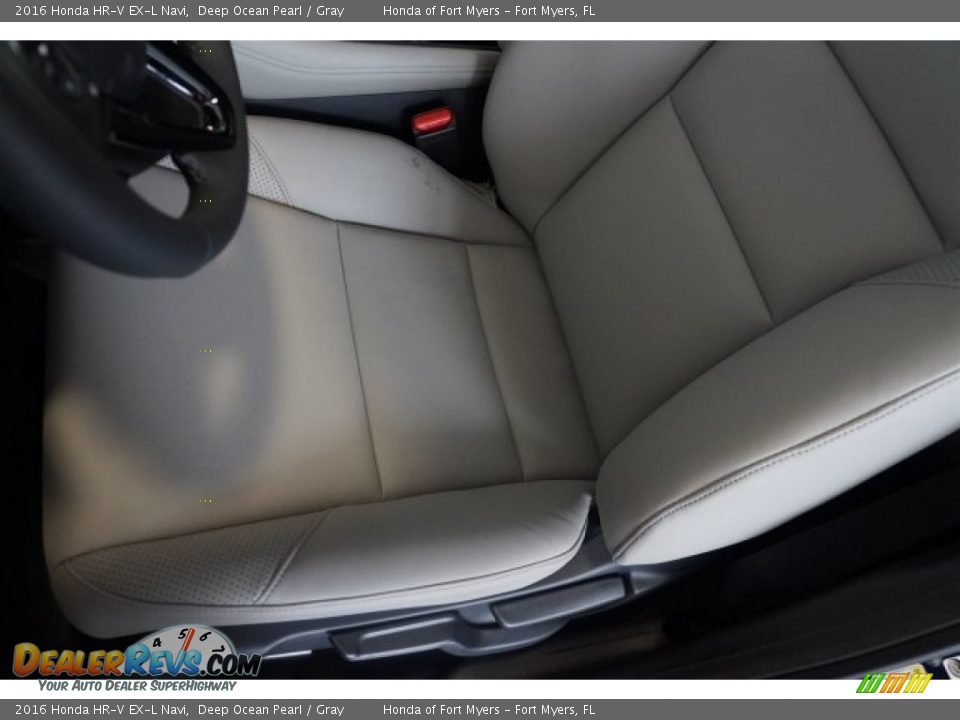 2016 Honda HR-V EX-L Navi Deep Ocean Pearl / Gray Photo #10