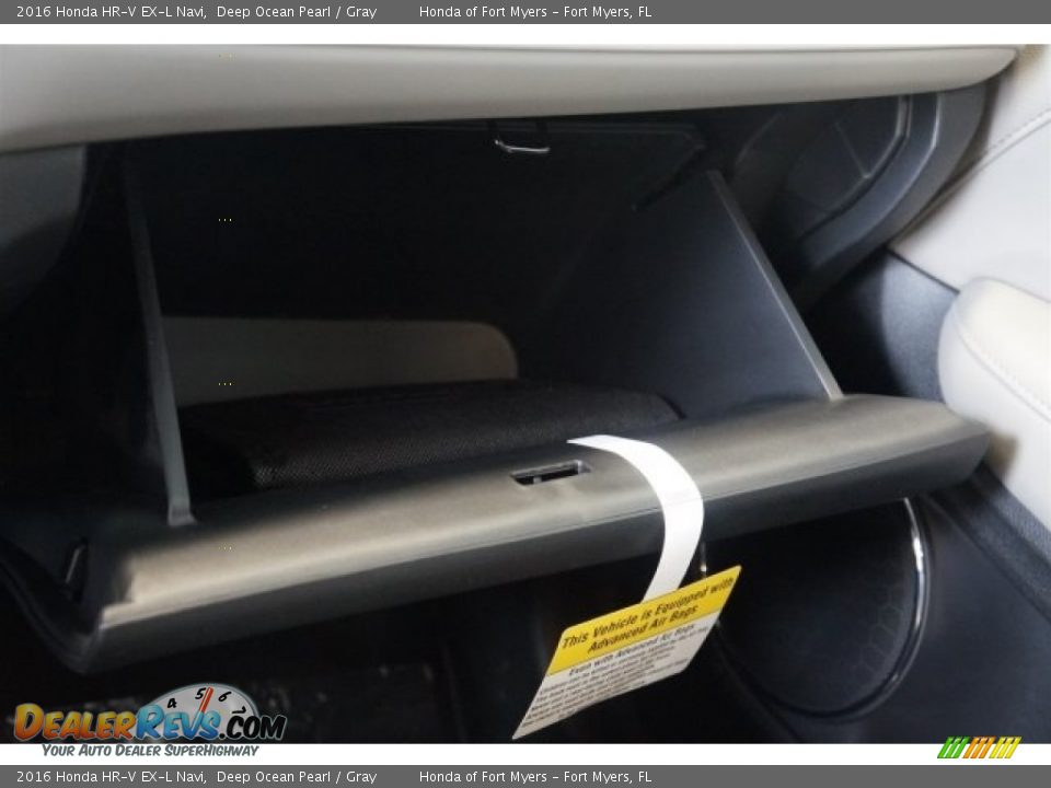 2016 Honda HR-V EX-L Navi Deep Ocean Pearl / Gray Photo #13