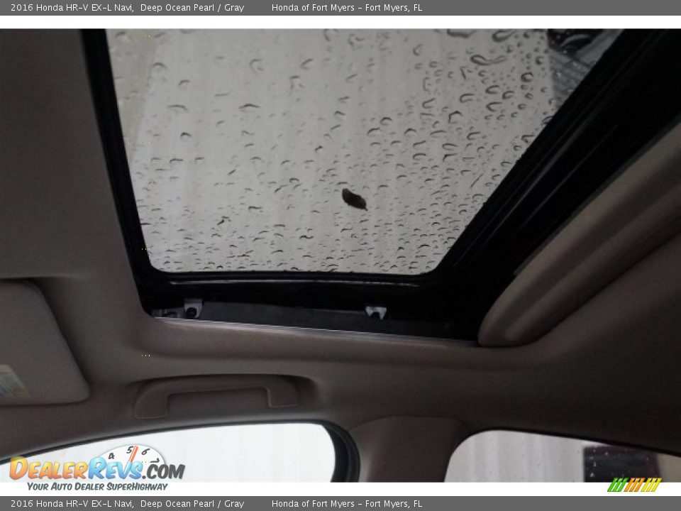 2016 Honda HR-V EX-L Navi Deep Ocean Pearl / Gray Photo #14
