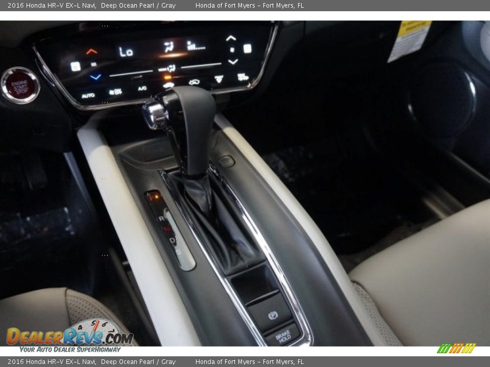 2016 Honda HR-V EX-L Navi Deep Ocean Pearl / Gray Photo #15