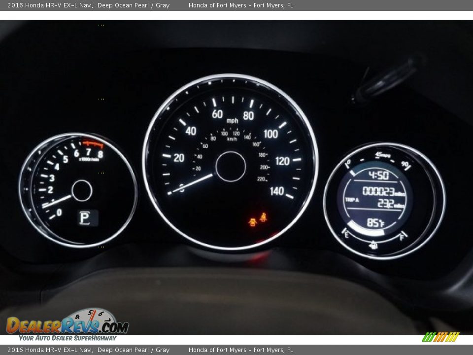 2016 Honda HR-V EX-L Navi Deep Ocean Pearl / Gray Photo #16