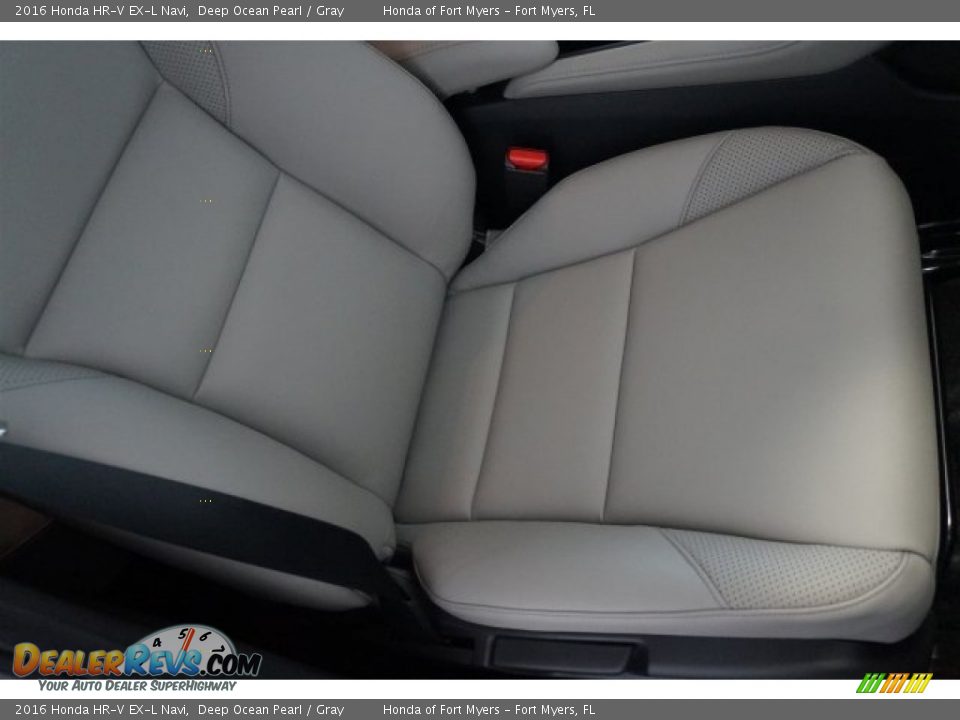 2016 Honda HR-V EX-L Navi Deep Ocean Pearl / Gray Photo #22