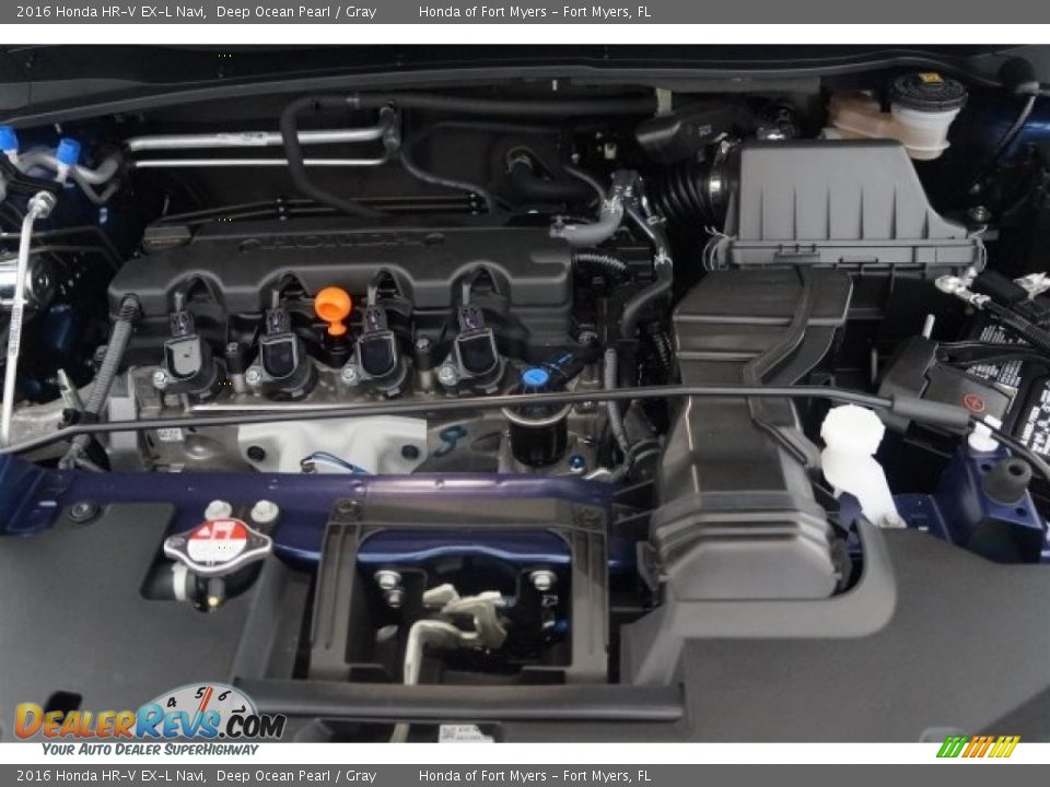 2016 Honda HR-V EX-L Navi Deep Ocean Pearl / Gray Photo #24