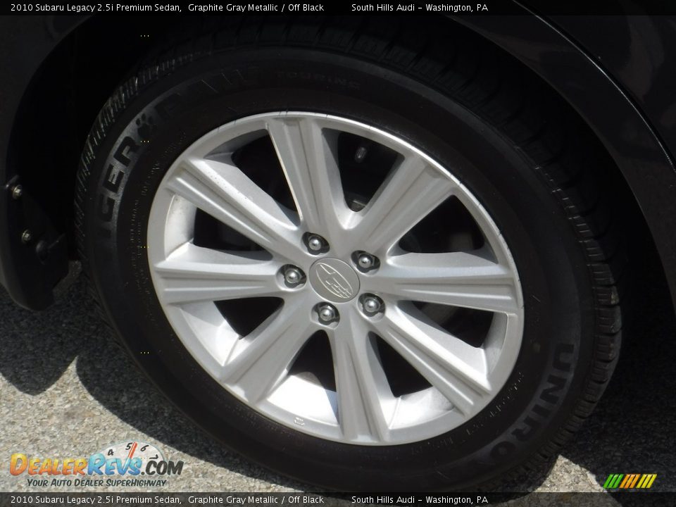 2010 Subaru Legacy 2.5i Premium Sedan Graphite Gray Metallic / Off Black Photo #5