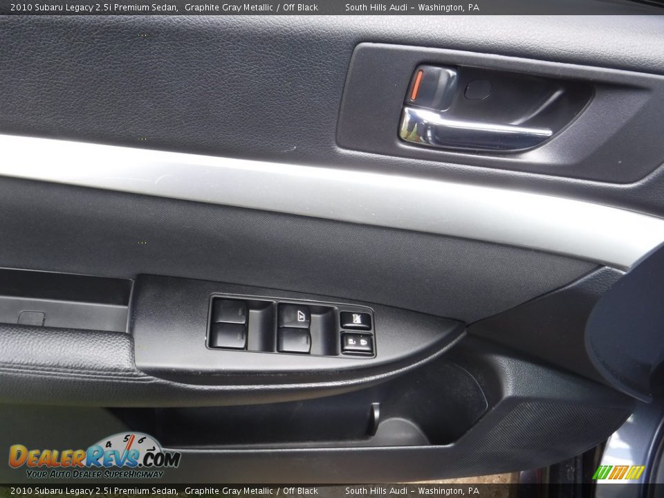 2010 Subaru Legacy 2.5i Premium Sedan Graphite Gray Metallic / Off Black Photo #17