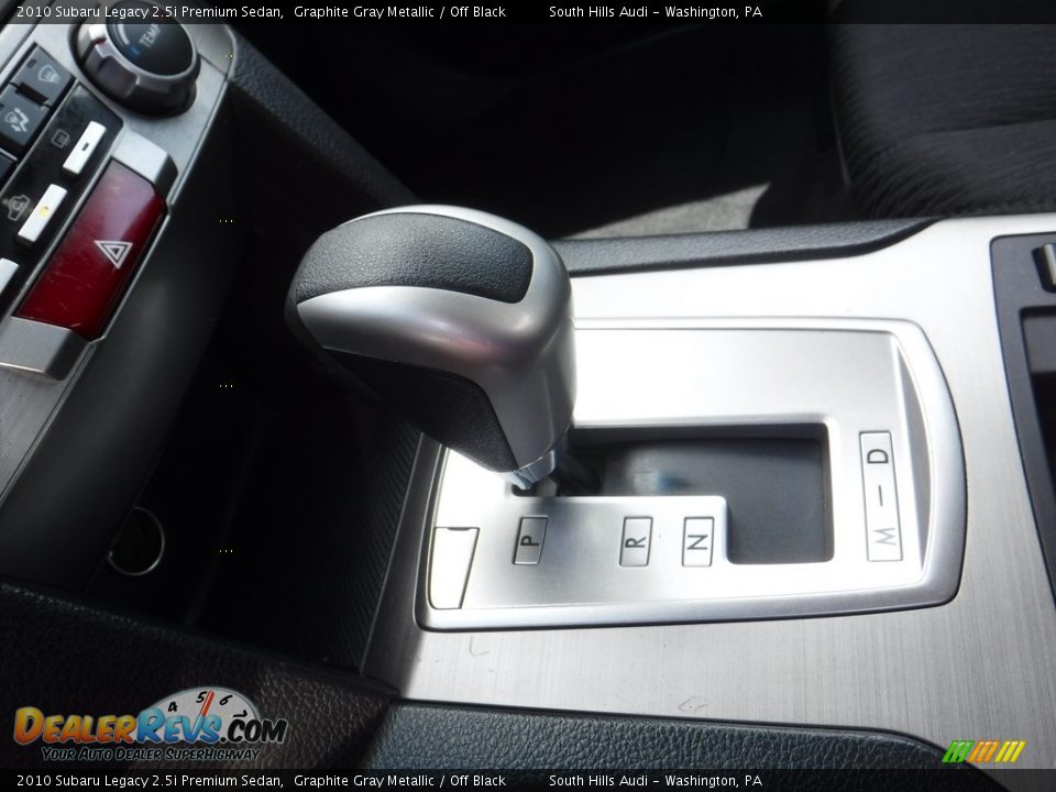 2010 Subaru Legacy 2.5i Premium Sedan Graphite Gray Metallic / Off Black Photo #21