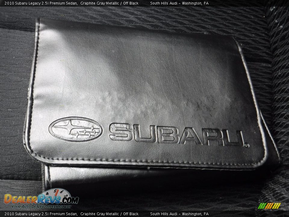 2010 Subaru Legacy 2.5i Premium Sedan Graphite Gray Metallic / Off Black Photo #36