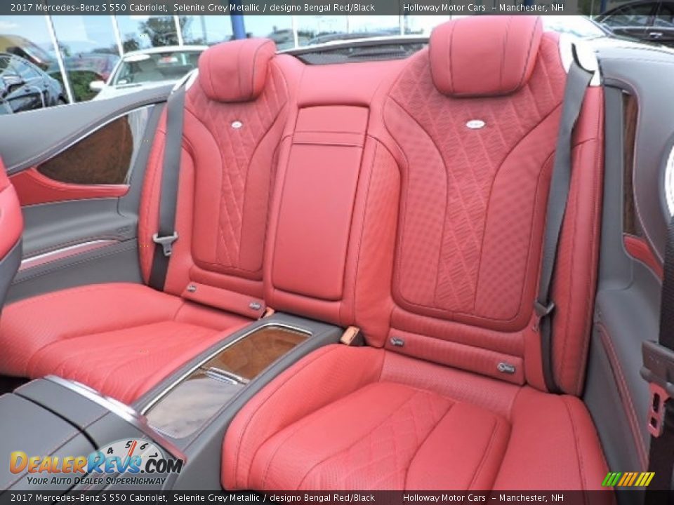 Rear Seat of 2017 Mercedes-Benz S 550 Cabriolet Photo #8