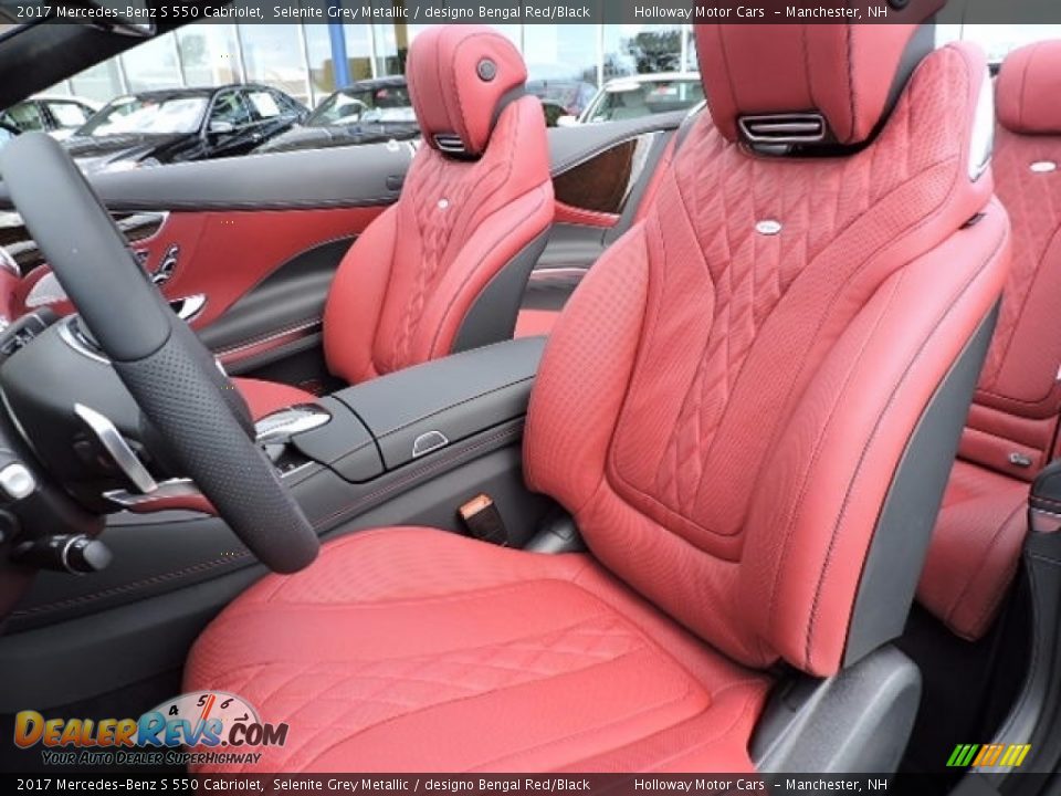 designo Bengal Red/Black Interior - 2017 Mercedes-Benz S 550 Cabriolet Photo #9