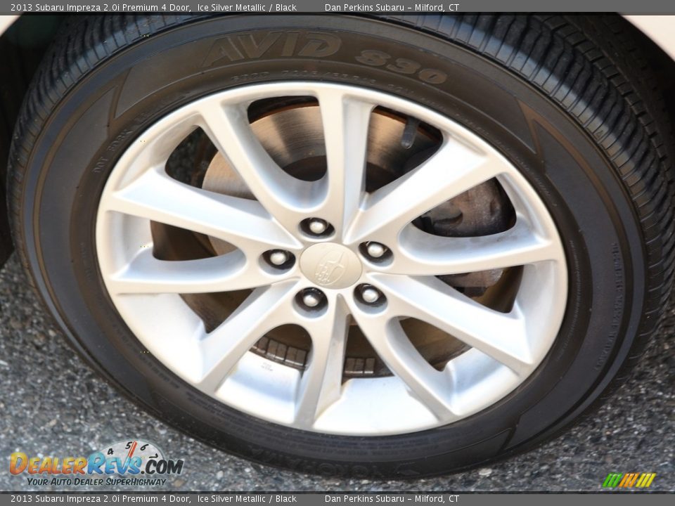 2013 Subaru Impreza 2.0i Premium 4 Door Ice Silver Metallic / Black Photo #22