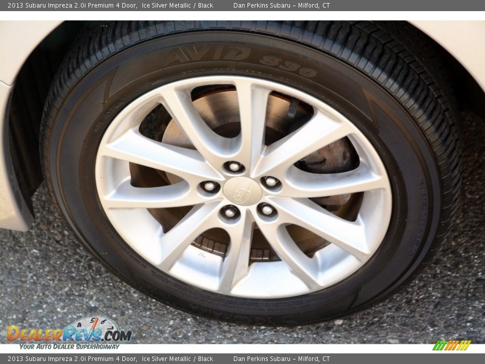 2013 Subaru Impreza 2.0i Premium 4 Door Ice Silver Metallic / Black Photo #23