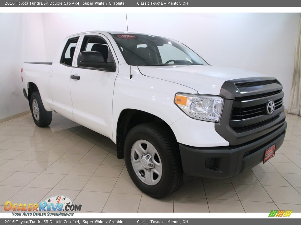 2016 Toyota Tundra SR Double Cab 4x4 Super White / Graphite Photo #1