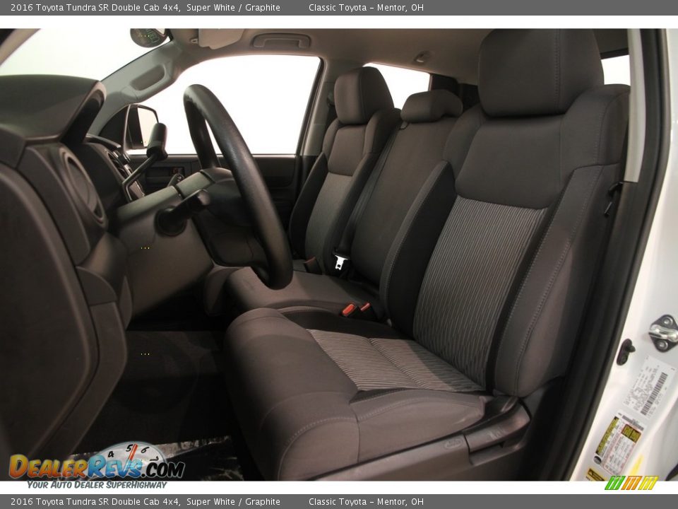 2016 Toyota Tundra SR Double Cab 4x4 Super White / Graphite Photo #7