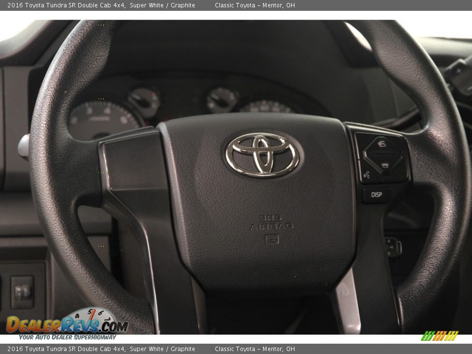 2016 Toyota Tundra SR Double Cab 4x4 Super White / Graphite Photo #9