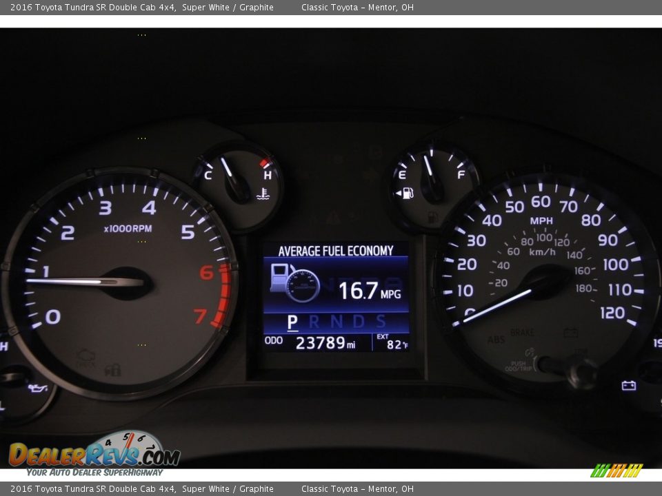 2016 Toyota Tundra SR Double Cab 4x4 Super White / Graphite Photo #10