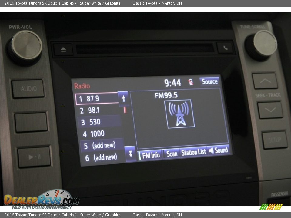 2016 Toyota Tundra SR Double Cab 4x4 Super White / Graphite Photo #14