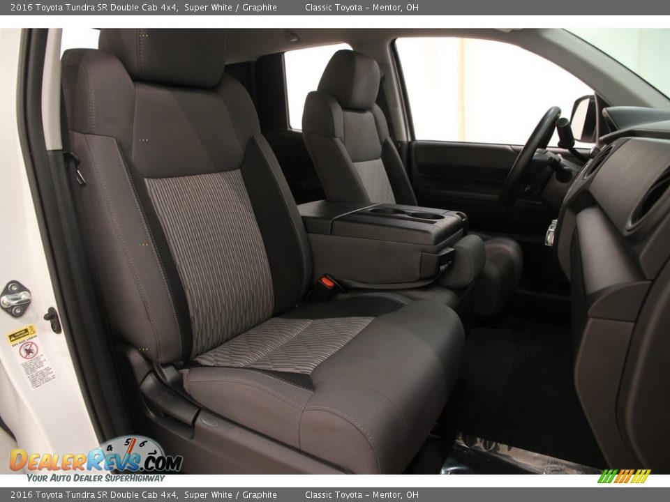 2016 Toyota Tundra SR Double Cab 4x4 Super White / Graphite Photo #18