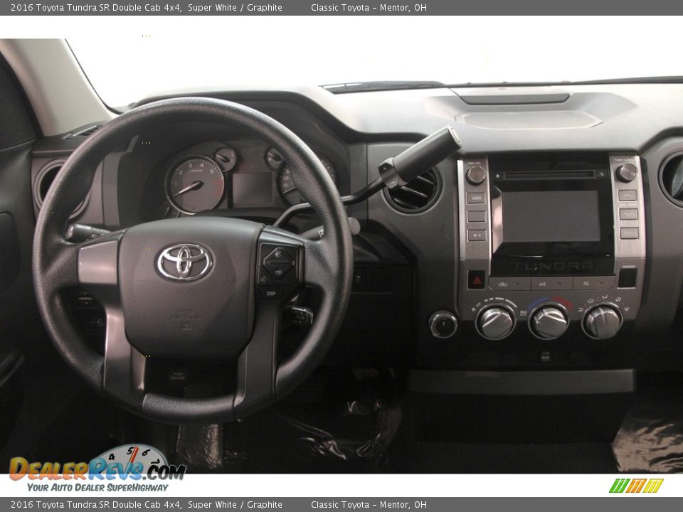 2016 Toyota Tundra SR Double Cab 4x4 Super White / Graphite Photo #21