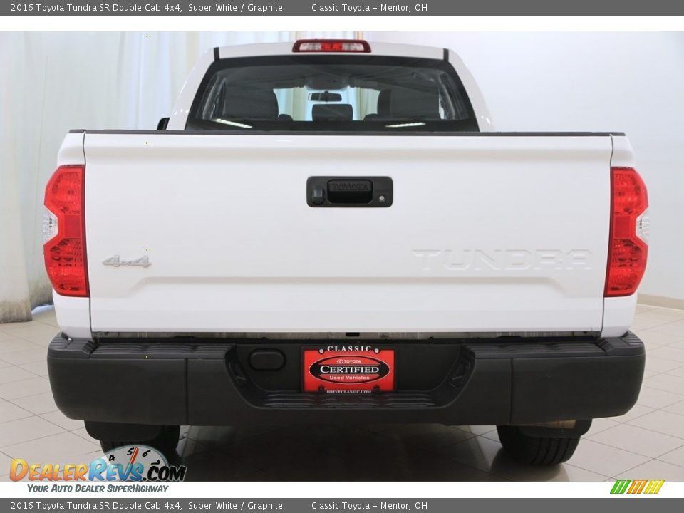 2016 Toyota Tundra SR Double Cab 4x4 Super White / Graphite Photo #22