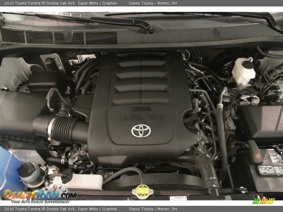 2016 Toyota Tundra SR Double Cab 4x4 Super White / Graphite Photo #23