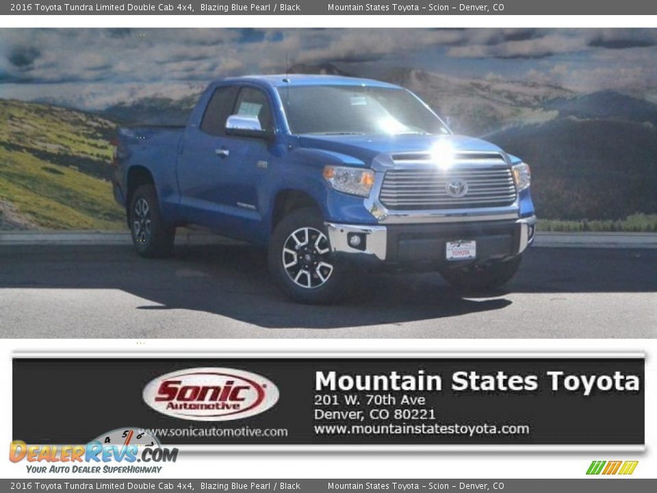 2016 Toyota Tundra Limited Double Cab 4x4 Blazing Blue Pearl / Black Photo #1
