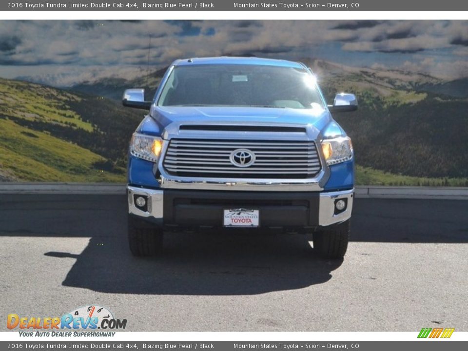 2016 Toyota Tundra Limited Double Cab 4x4 Blazing Blue Pearl / Black Photo #2