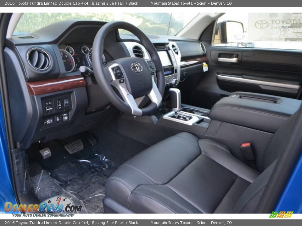 2016 Toyota Tundra Limited Double Cab 4x4 Blazing Blue Pearl / Black Photo #5