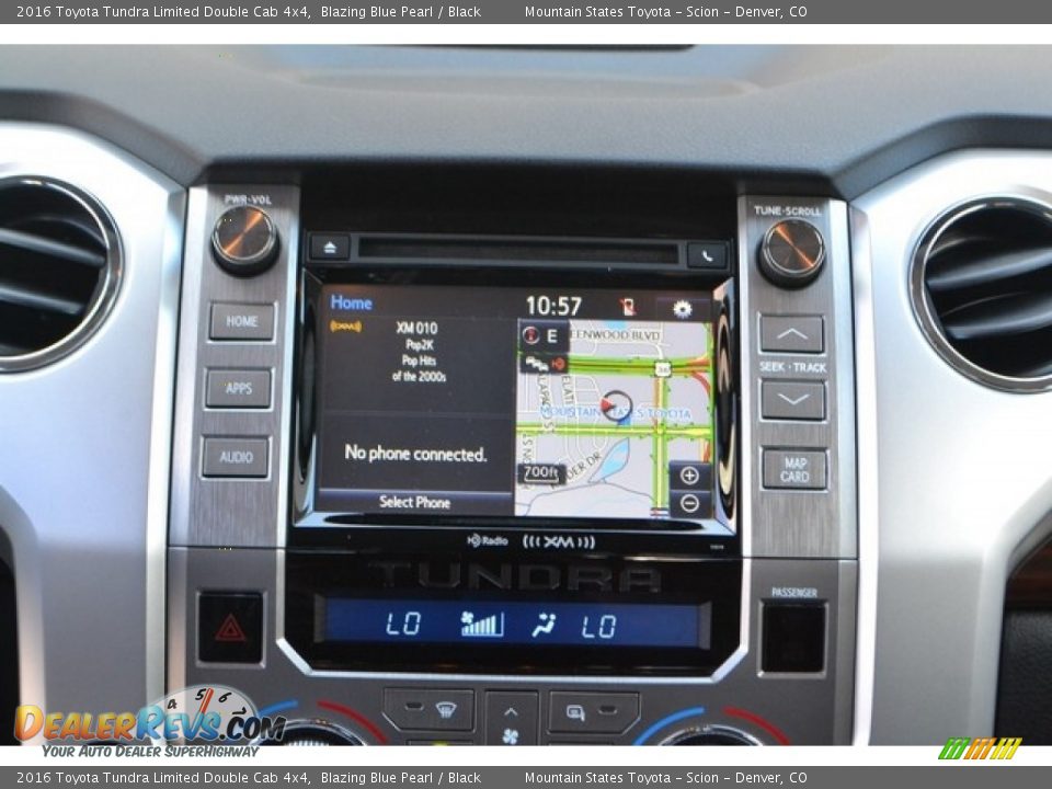 2016 Toyota Tundra Limited Double Cab 4x4 Blazing Blue Pearl / Black Photo #6
