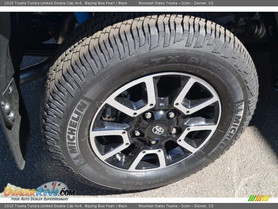 2016 Toyota Tundra Limited Double Cab 4x4 Blazing Blue Pearl / Black Photo #9