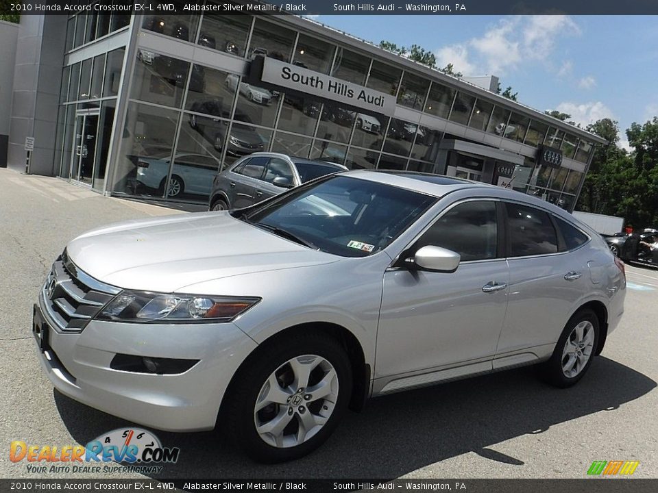 2010 Honda Accord Crosstour EX-L 4WD Alabaster Silver Metallic / Black Photo #1