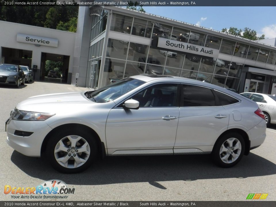 2010 Honda Accord Crosstour EX-L 4WD Alabaster Silver Metallic / Black Photo #2