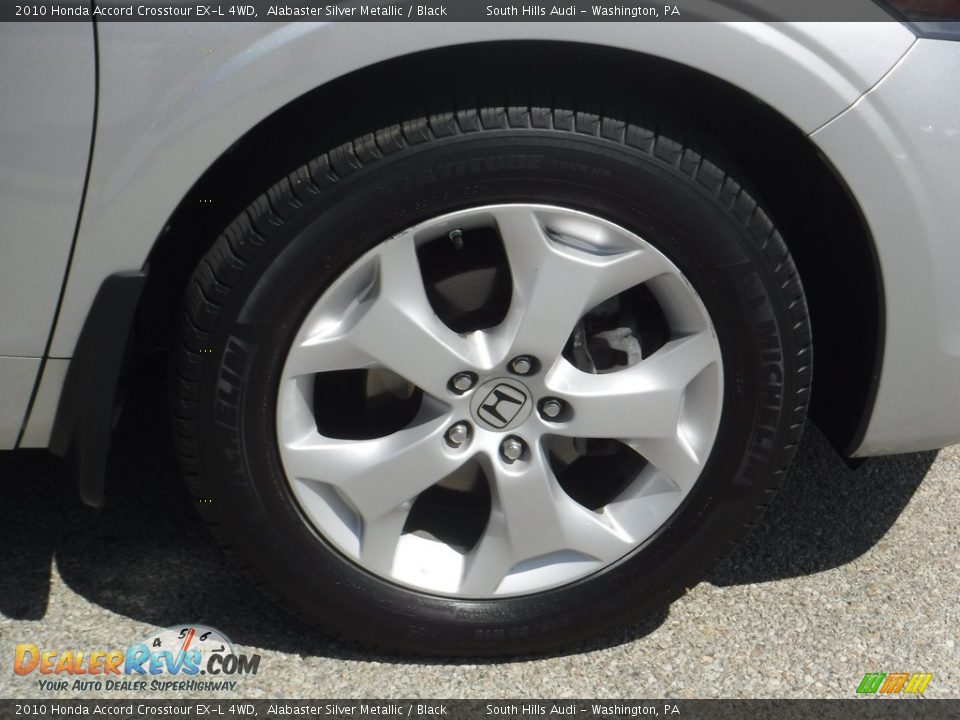 2010 Honda Accord Crosstour EX-L 4WD Alabaster Silver Metallic / Black Photo #9