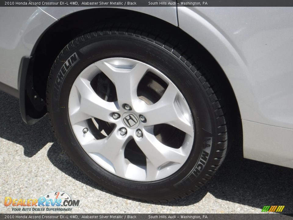 2010 Honda Accord Crosstour EX-L 4WD Alabaster Silver Metallic / Black Photo #10