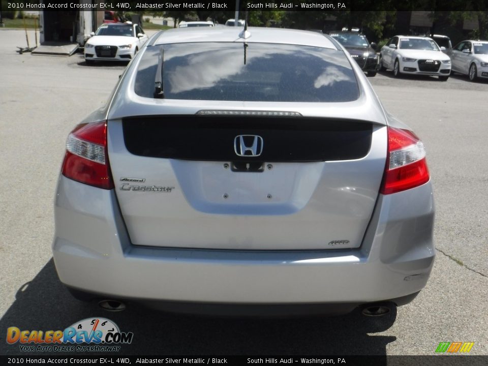 2010 Honda Accord Crosstour EX-L 4WD Alabaster Silver Metallic / Black Photo #11