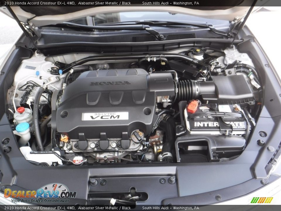 2010 Honda Accord Crosstour EX-L 4WD Alabaster Silver Metallic / Black Photo #14