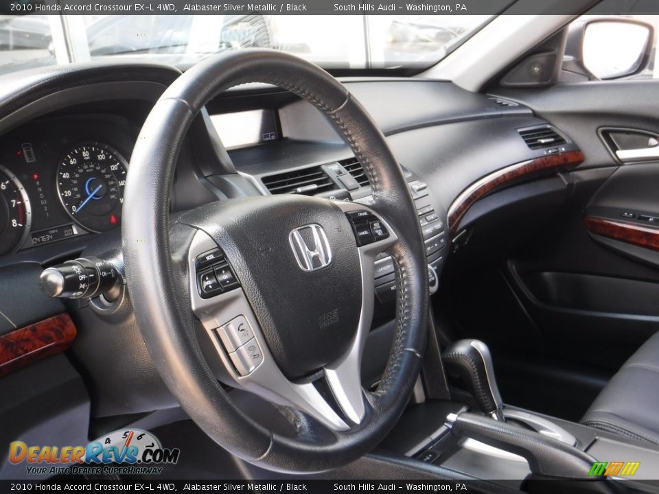2010 Honda Accord Crosstour EX-L 4WD Alabaster Silver Metallic / Black Photo #17
