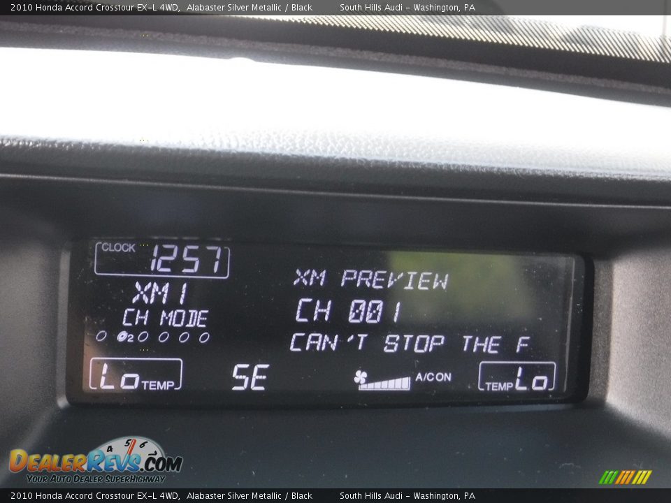 2010 Honda Accord Crosstour EX-L 4WD Alabaster Silver Metallic / Black Photo #25