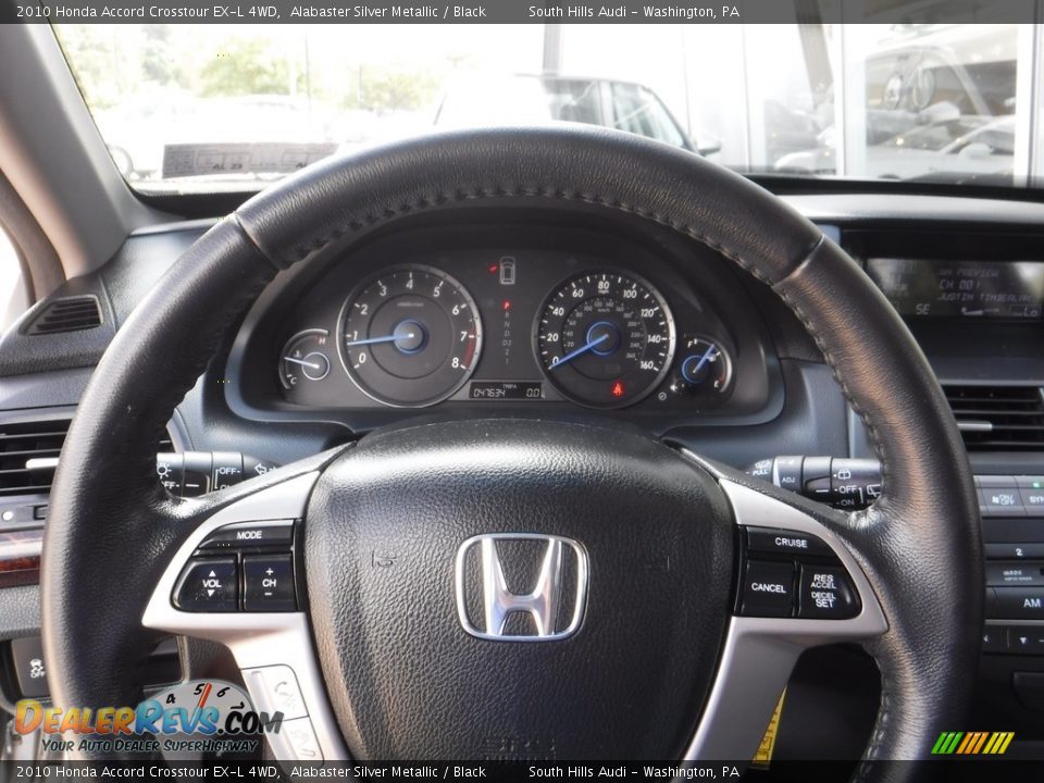 2010 Honda Accord Crosstour EX-L 4WD Alabaster Silver Metallic / Black Photo #31