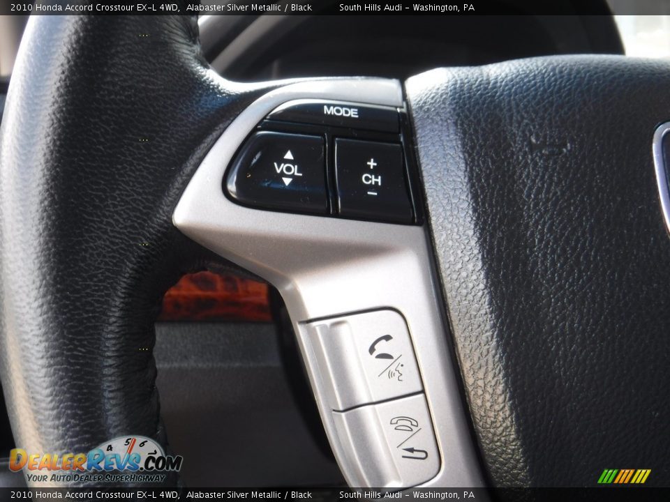 2010 Honda Accord Crosstour EX-L 4WD Alabaster Silver Metallic / Black Photo #32