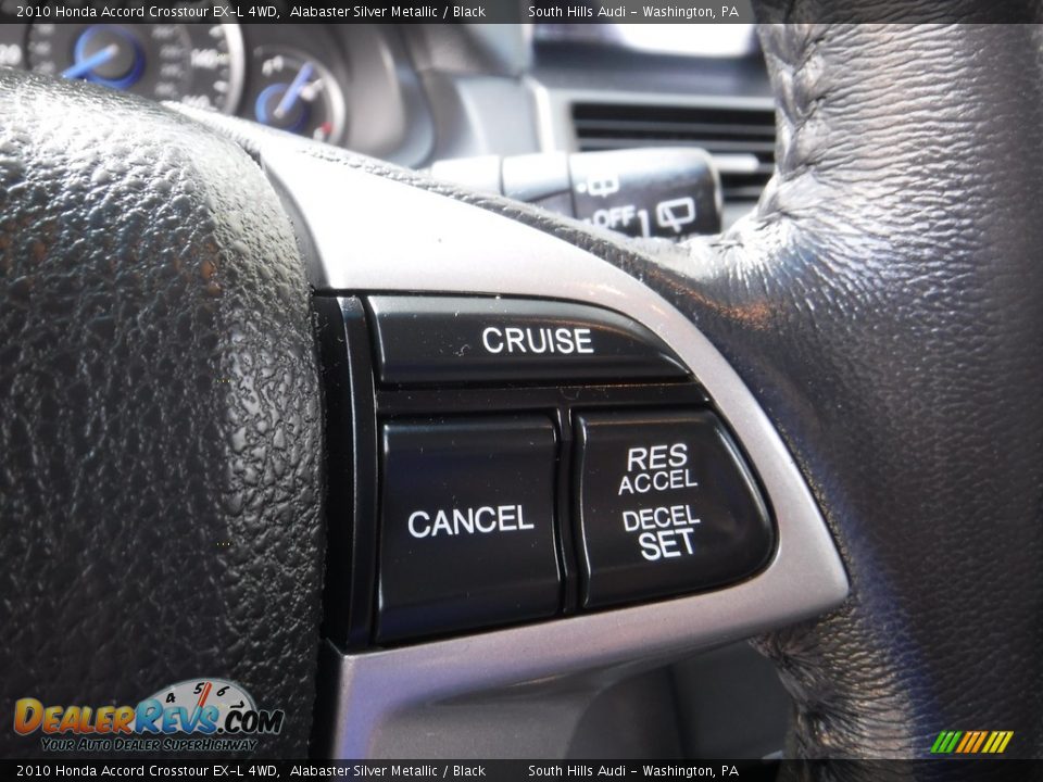 2010 Honda Accord Crosstour EX-L 4WD Alabaster Silver Metallic / Black Photo #33