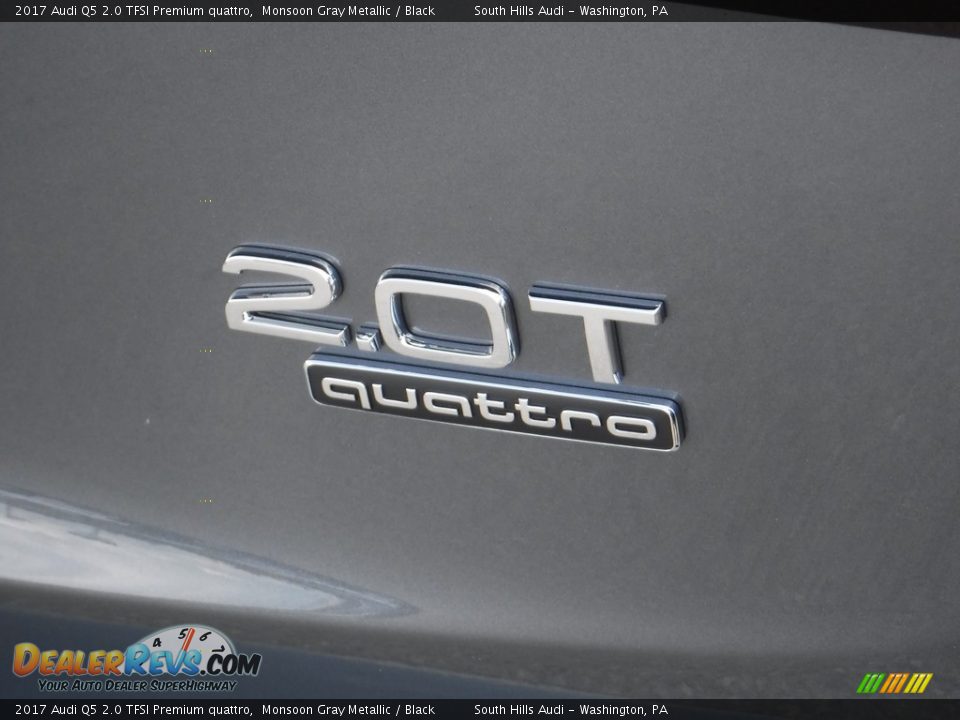 2017 Audi Q5 2.0 TFSI Premium quattro Monsoon Gray Metallic / Black Photo #13