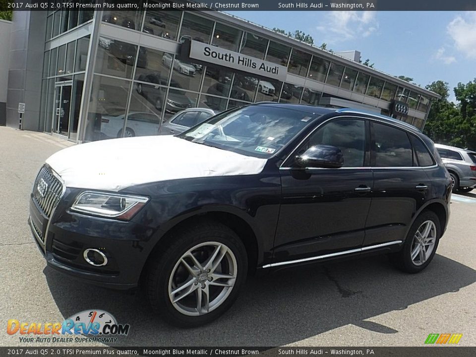 2017 Audi Q5 2.0 TFSI Premium Plus quattro Moonlight Blue Metallic / Chestnut Brown Photo #1